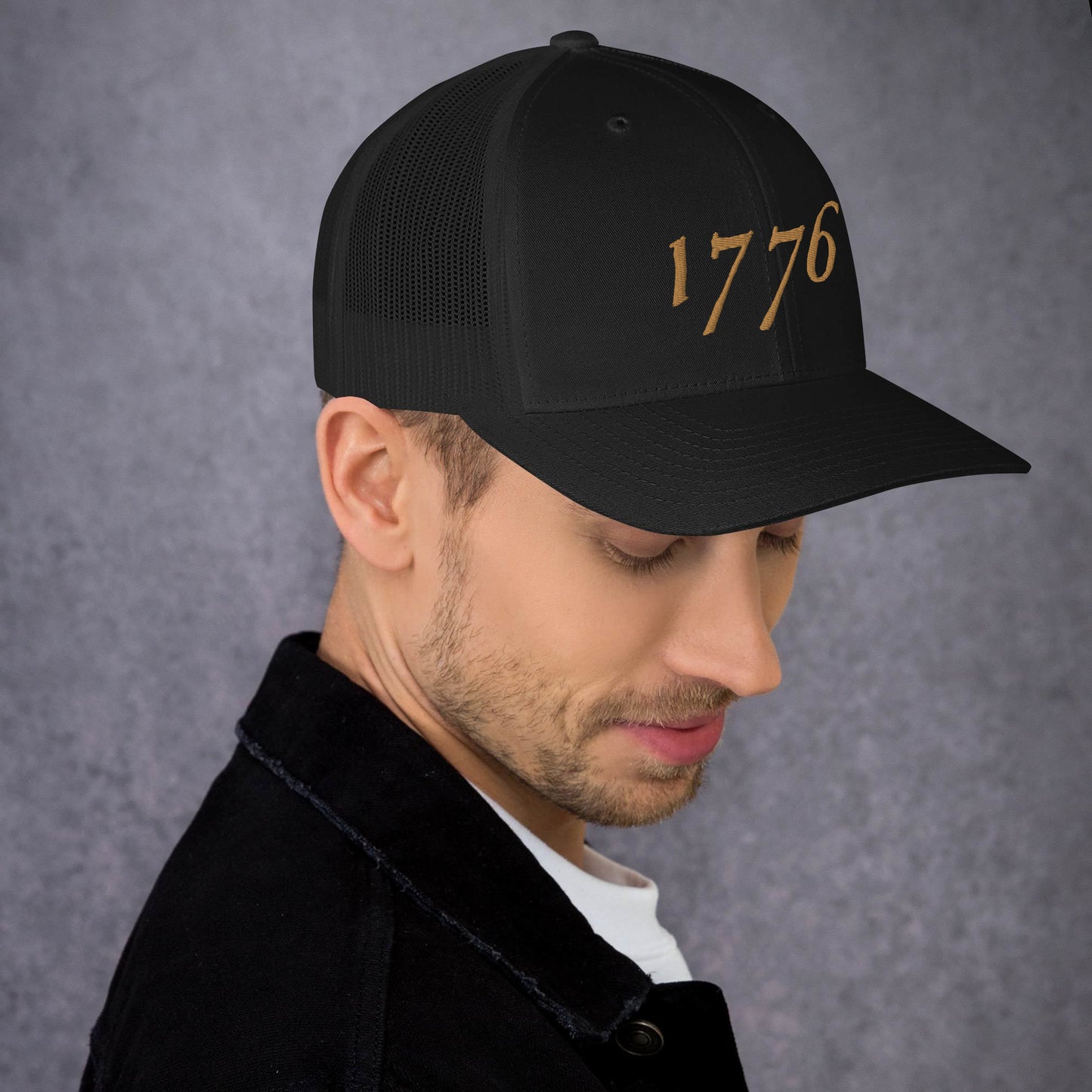 American Hat - 1776 Trucker Cap Old Gold