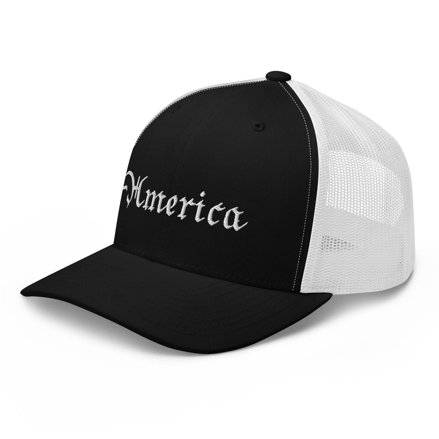 American Hat - America Trucker Cap White