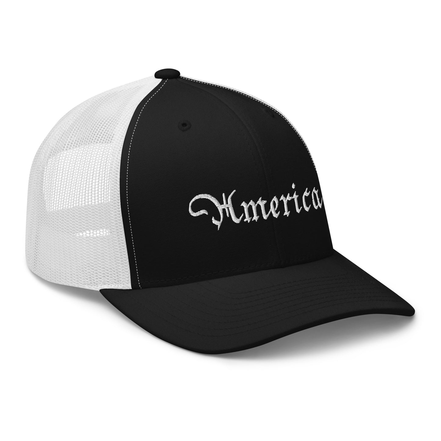 American Hat - America Trucker Cap White