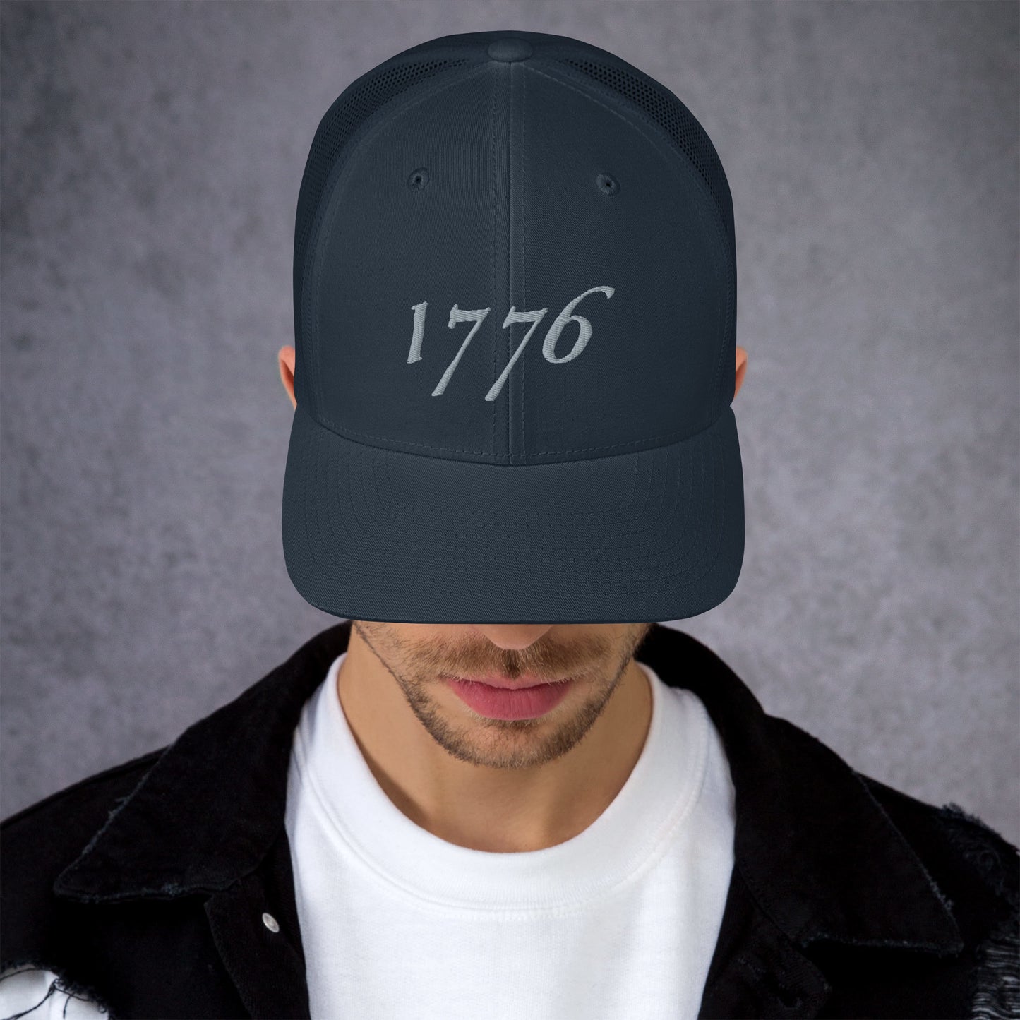 American Hat - 1776 Trucker Cap Silver