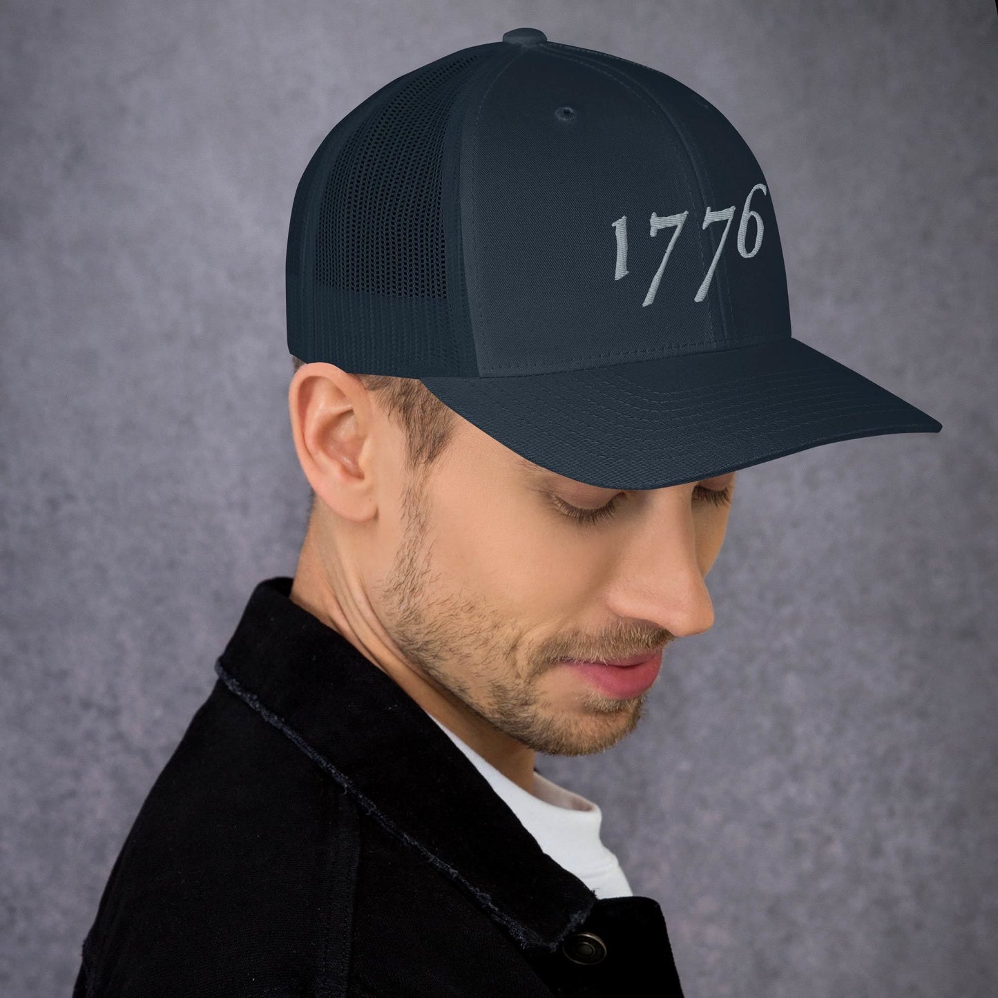 American Hat - 1776 Trucker Cap Silver