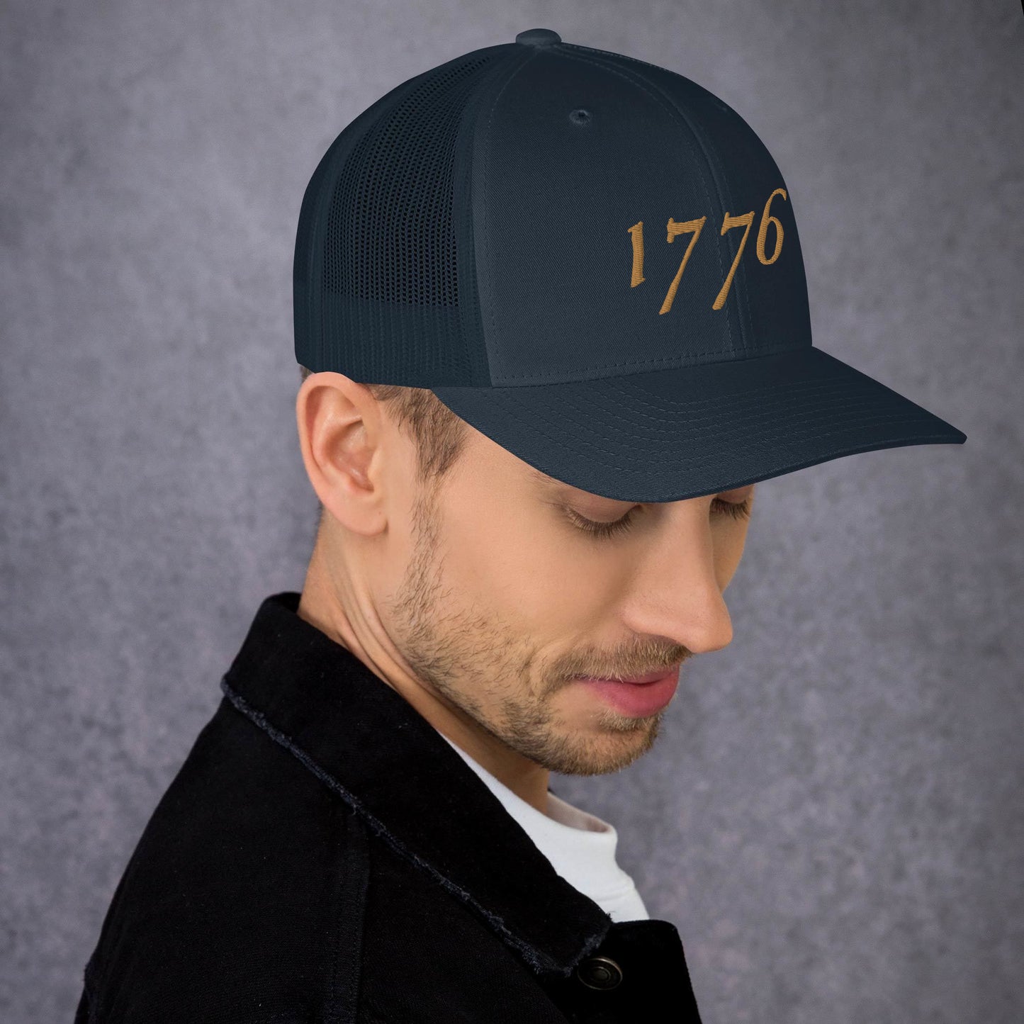 American Hat - 1776 Trucker Cap Old Gold