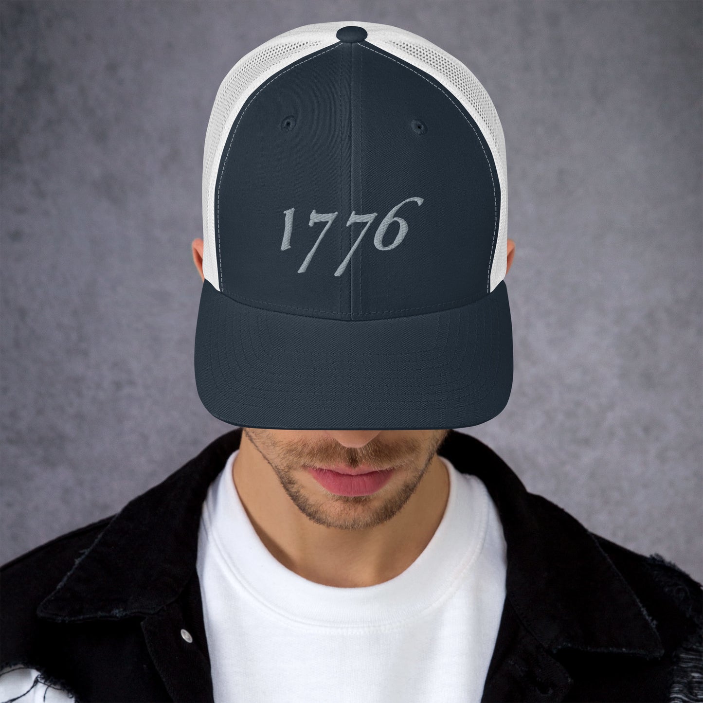 American Hat - 1776 Trucker Cap Silver