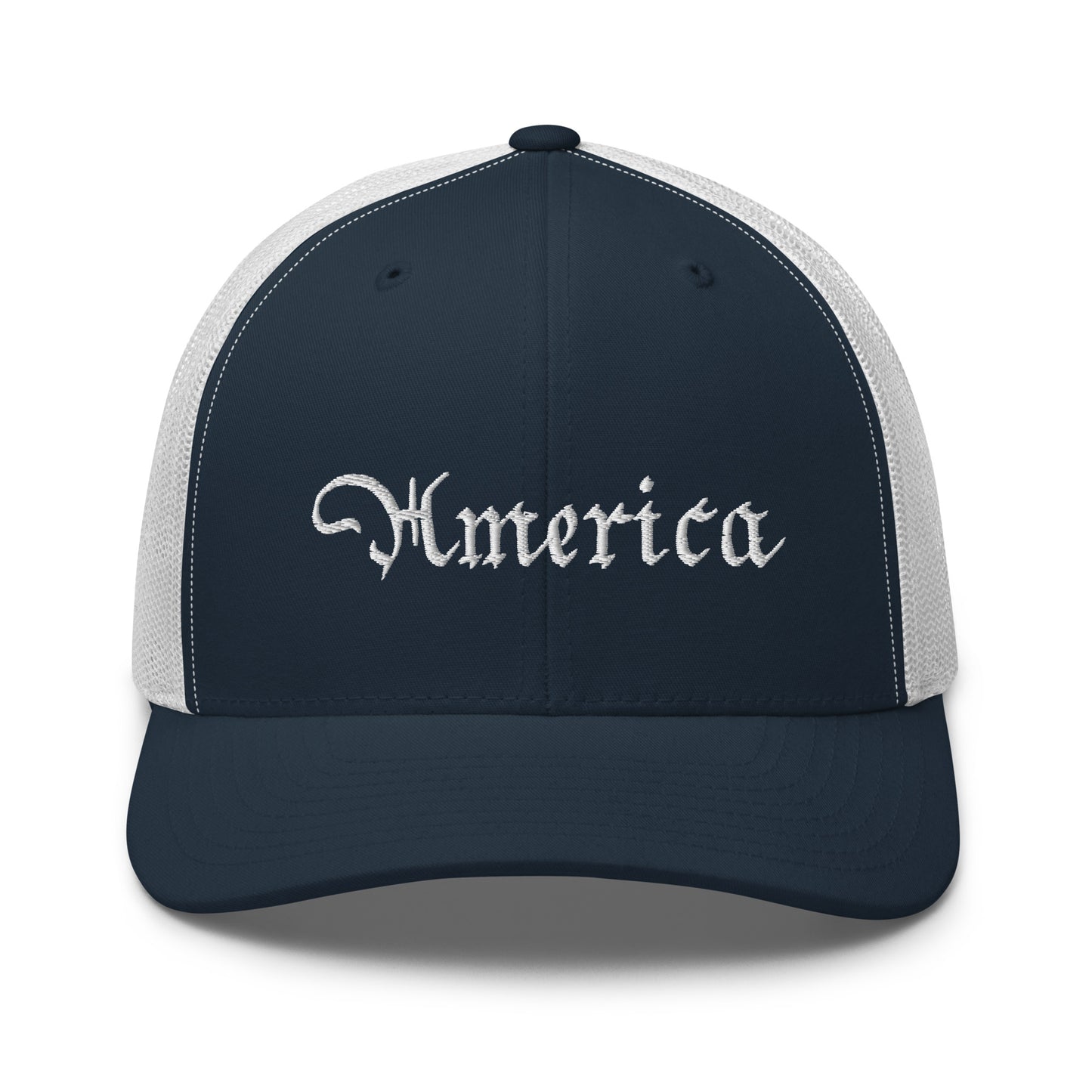 American Hat - America Trucker Cap White