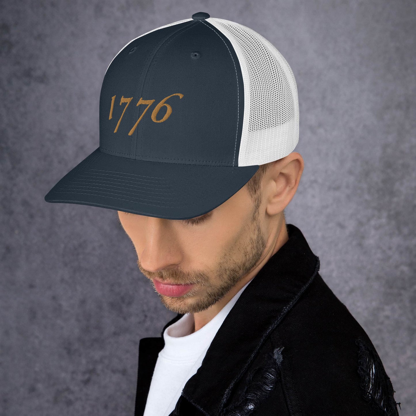 American Hat - 1776 Trucker Cap Old Gold