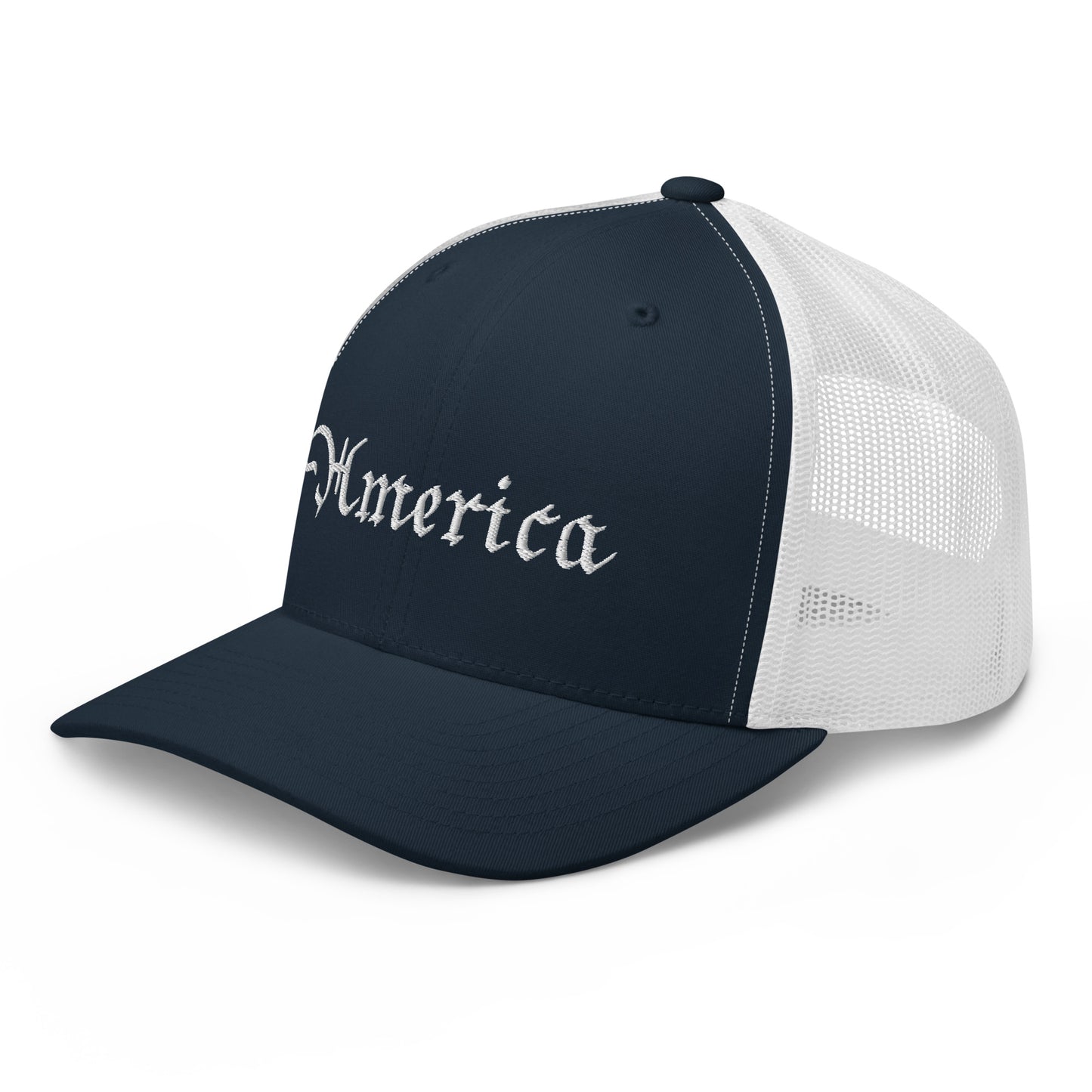 American Hat - America Trucker Cap White