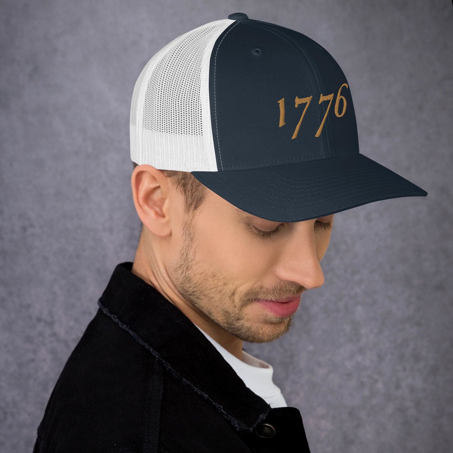 American Hat - 1776 Trucker Cap Old Gold